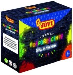 Estuche de temperas jovi fosforescente glow in the dark 504 4 unidades capacidad 55ml