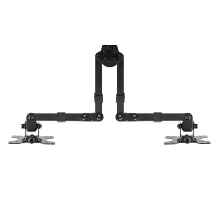 Tooq soporte de mesa con brazos articulados para 2 monitores de 13"-32" - giratorio e inclinable - gestion de cables -