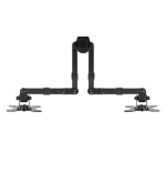 Tooq soporte de mesa con brazos articulados para 2 monitores de 13"-32" - giratorio e inclinable - gestion de cables -