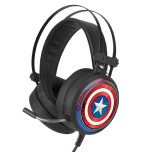 Auriculares gaming con micrófono marvel captain america 001 usb