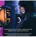 Auriculares gaming con micrófono marvel captain america 001 usb