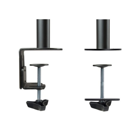 Tooq soporte de mesa con brazos articulados para 2 monitores de 13"-32" - giratorio e inclinable - gestion de cables -