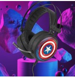 Auriculares gaming con micrófono marvel captain america 001 usb
