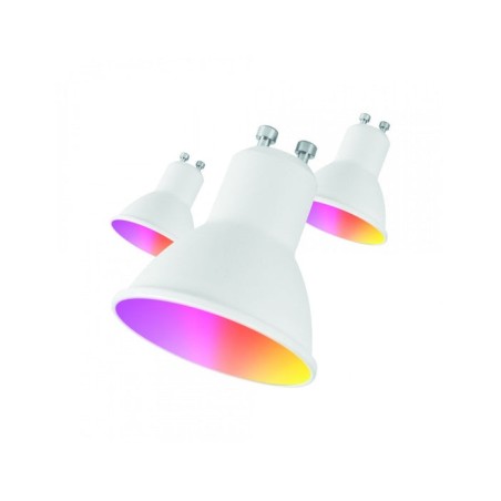 Bombilla led inteligente muvit io miopak006 casquillo gu10 5.5w 400 lúmenes 2700k-6500k pack de 3 uds