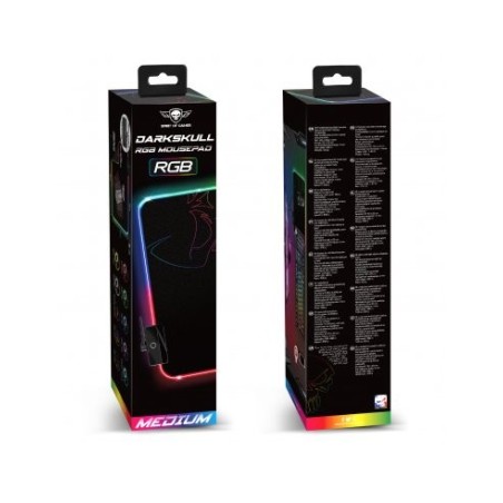 Alfombrilla spirit of gamer skull rgb m con iluminación led 300 x 230 x 3mm