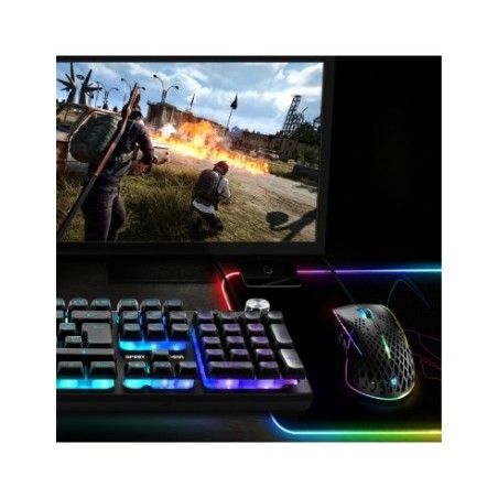 Alfombrilla spirit of gamer skull rgb m con iluminación led 300 x 230 x 3mm