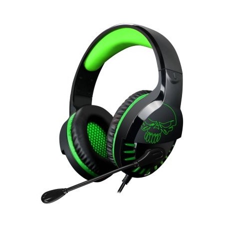 Auriculares gaming con micrófono spirit of gamer pro-h3 xbox edition jack 3.5 verdes