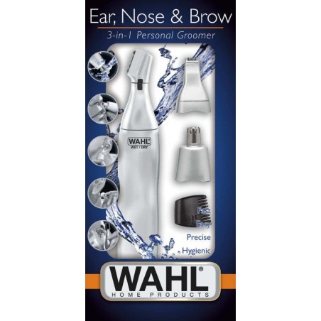 Recortadora wahl ear nose blow wet and dry 5545-2416 con batería 6 accesorios