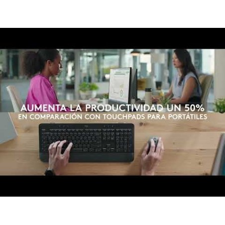 Pack teclado y mouse logitech wireless y bluetooth signature mk650 for business