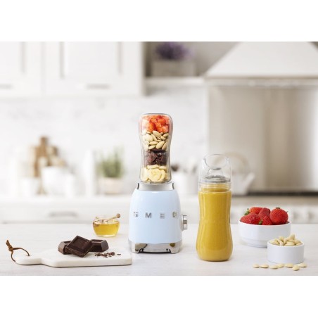 Smeg 50'style glass blender blue pbf01pbeu