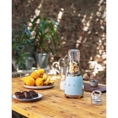 Smeg 50'style glass blender blue pbf01pbeu