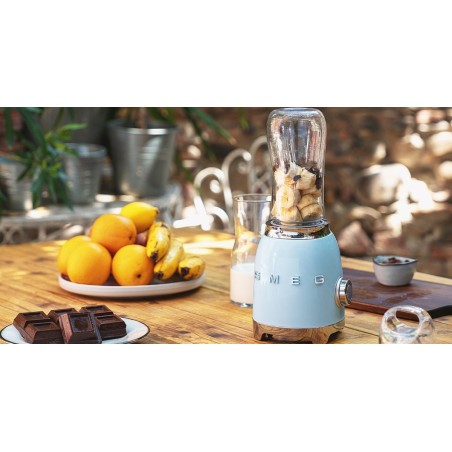 Smeg 50'style glass blender blue pbf01pbeu