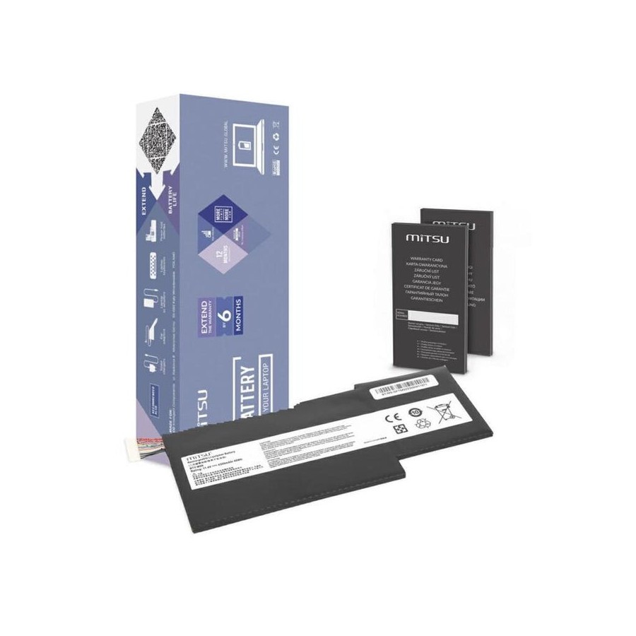 Batería para portátil msi bty-m6k 11.4v 4300mah mitsu
