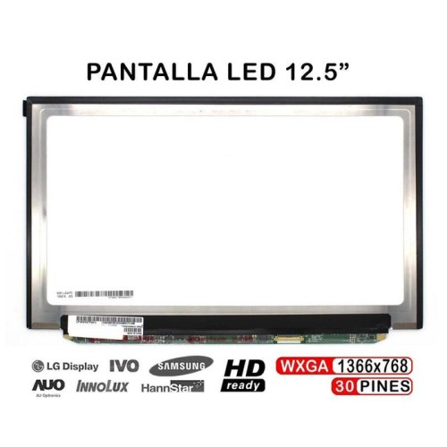 Pantalla led de 12.5" para portátil lp125wh2(tp)(h1) lp125wh2 tp h1