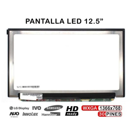 Pantalla led de 12.5" para portátil lp125wh2(tp)(h1) lp125wh2 tp h1