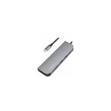 Logilink ua0343 - usb-c multifunction hub hdmi pd card reader usb 3.2 gen