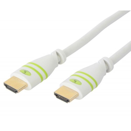 Cable techly hdmi high speed con ethernet a a m m 1m blanco