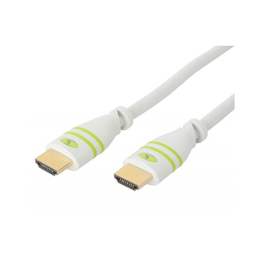 Cable techly hdmi high speed con ethernet a a m m 1m blanco