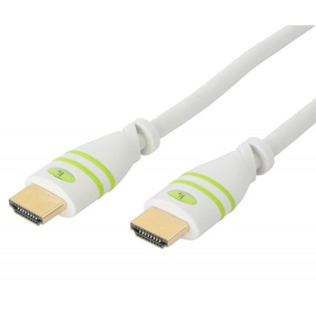 Cable techly hdmi high speed con ethernet a a m m 1m blanco