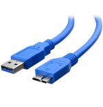 Techly 2.0m usb 3.0 a-micro b m/m cable usb 2 m usb 3.2 gen 1 (3.1 gen 1) usb a micro-usb b azul