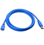 Techly 2.0m usb 3.0 a-micro b m/m cable usb 2 m usb 3.2 gen 1 (3.1 gen 1) usb a micro-usb b azul