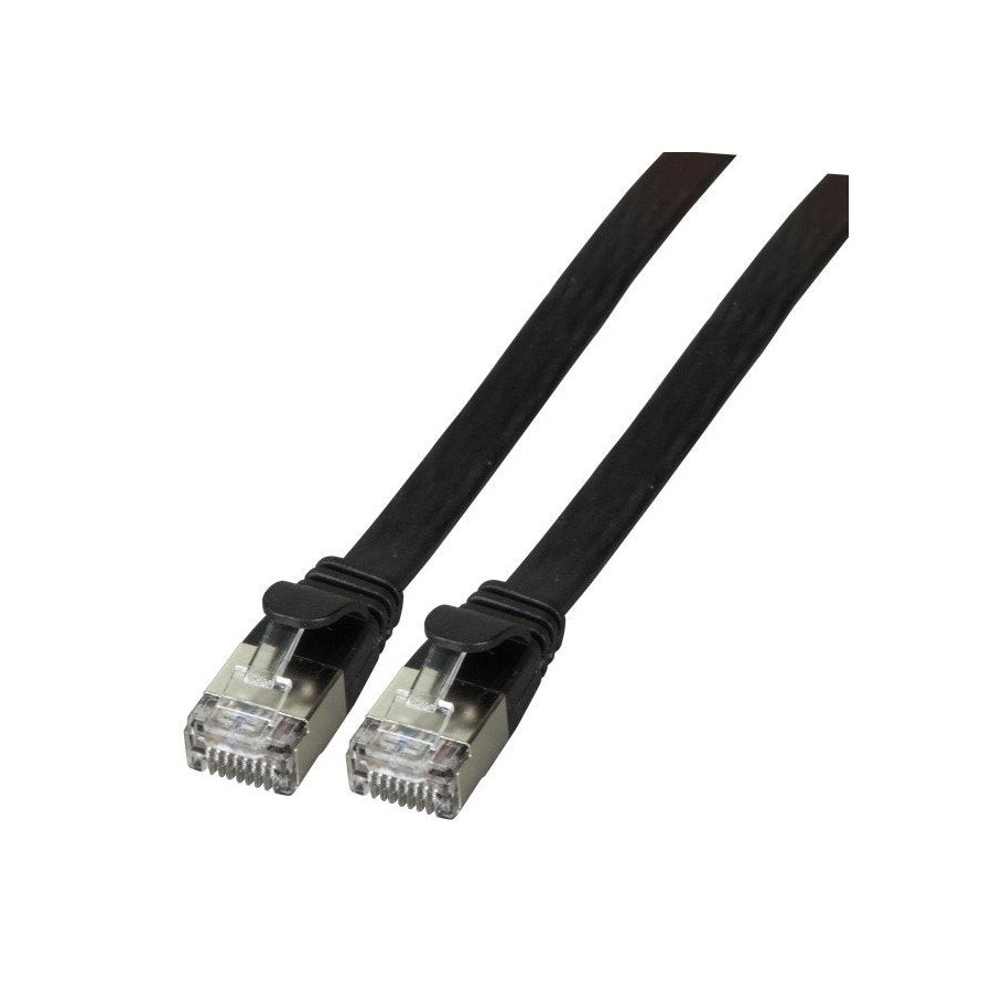 Efb rj45 cable de red u ftp, cat.6a, pvc, 0.5m, negro
