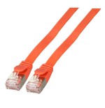 Efb rj45 flach cable de red u ftp, cat.6a, pvc, 0.5m, rojo