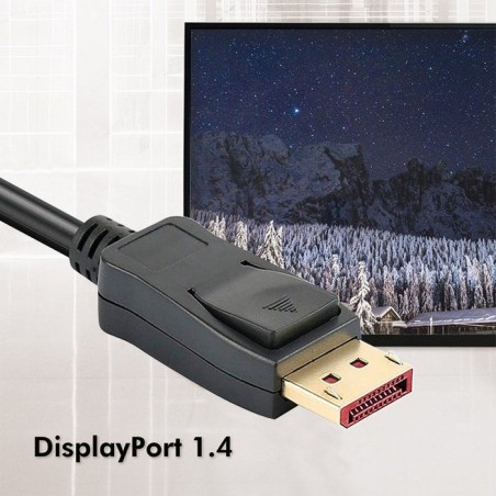 Techly icoc dsp-a14-030nt 3 m displayport negro