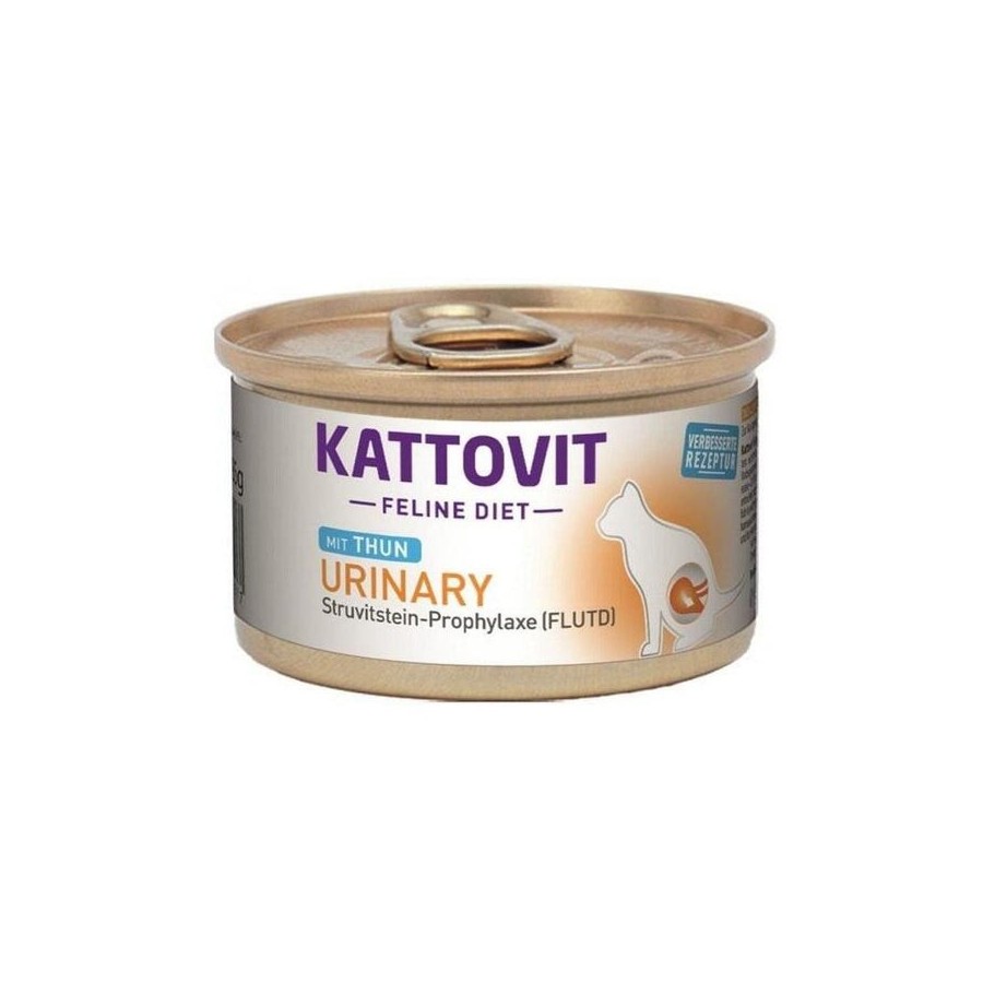 Comida húmeda para gatos kattovit feline diet urinary tuna  85g