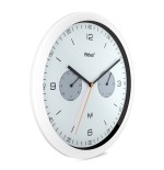Reloj mebus 52826  de mesa o pared alrededor negro, gris, blanco