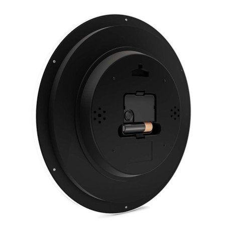 Reloj mebus 52826  de mesa o pared alrededor negro, gris, blanco