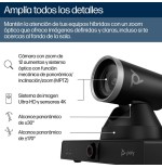 Poly studio e60 smart camera 4kcam mptz with 12x optical zoom