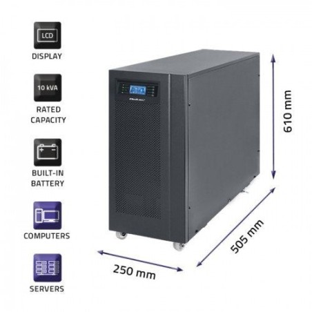 Sai qoltec 53044 sistema de alimentación ininterrumpida (ups) doble conversión (en línea) 10 kva 8000 w