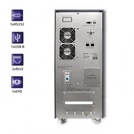 Sai qoltec 53044 sistema de alimentación ininterrumpida (ups) doble conversión (en línea) 10 kva 8000 w