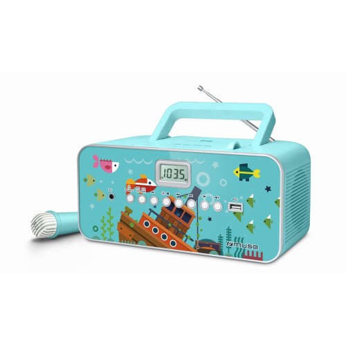 Radio cd muse m-29kb portable  mp3 player with usb