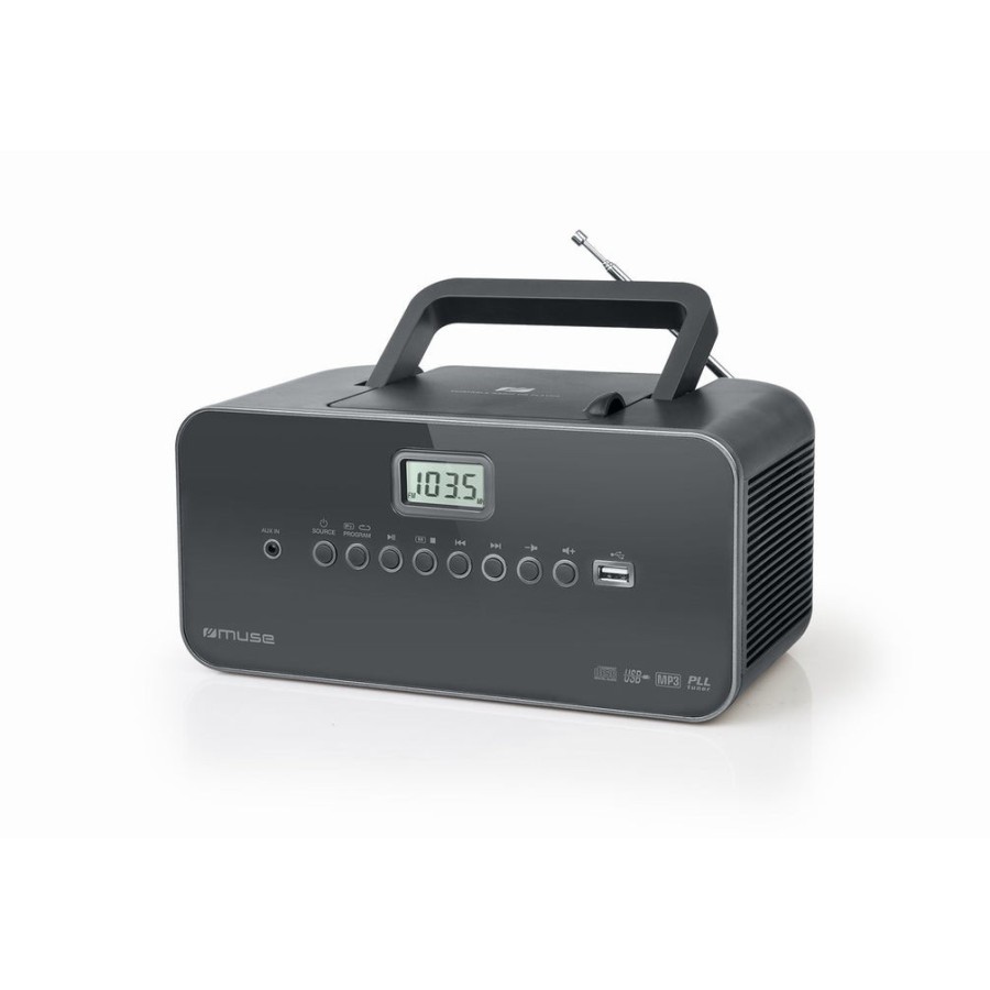 Radio muse m-28dg portable  lecteur, grey