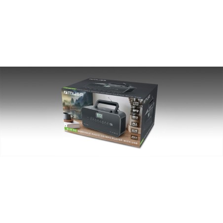 Radio muse m-28dg portable  lecteur, grey