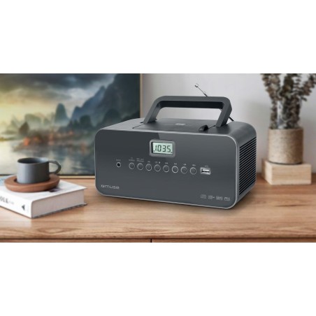 Radio muse m-28dg portable  lecteur, grey