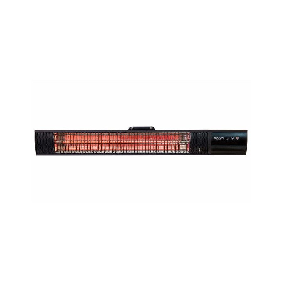 Calefactor sunred rd-dark-20, pared oscura, potencia 2000 w, negro