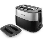 Tostadora philips daily collection hd2517/90  8 2 rebanada(s) 830 w negro, plata