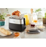 Tostadora philips daily collection hd2517/90  8 2 rebanada(s) 830 w negro, plata