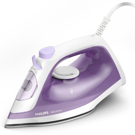 Plancha a vapor philips 1000 series dst1020/30   suela antiadherente 1800 w violeta, blanco