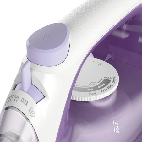Plancha a vapor philips 1000 series dst1020/30   suela antiadherente 1800 w violeta, blanco