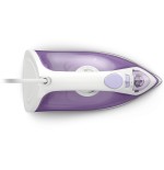 Plancha a vapor philips 1000 series dst1020/30   suela antiadherente 1800 w violeta, blanco