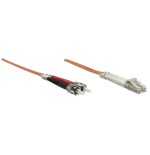 Intellinet 3.0m lc-st m/m cable de fibra óptica e infiniband 3 m naranja