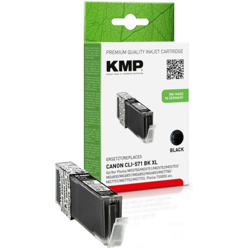 Kmp cartucho canon cli571 bk xl negro 425 s. c107bkx compatible