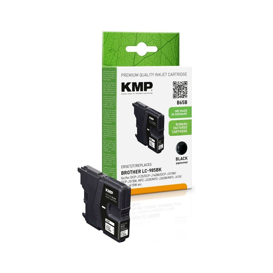 Kmp cartucho brother lc-985bk negro 300 s. b65b