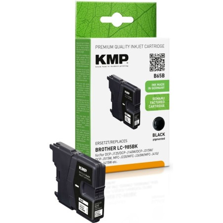 Kmp cartucho brother lc-985bk negro 300 s. b65b