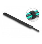 Delock 19010 brida para cable con gancho y lazo la 150 x an 12 mm negro 10 piezas