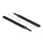 Delock 19010 brida para cable con gancho y lazo la 150 x an 12 mm negro 10 piezas